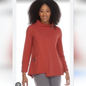 Neon Buddha Coffee Date Mock Neck Tunic